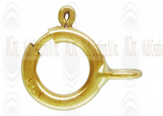 14 K Yellow Gold Spring Ring Clasps (Available in 3 Sizes)