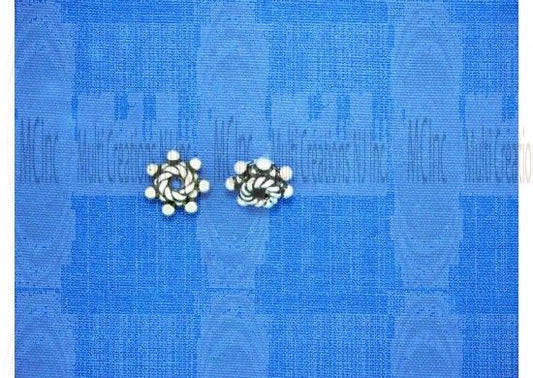 Bali silver beads, 7mm, jewelry making findings, wholesale