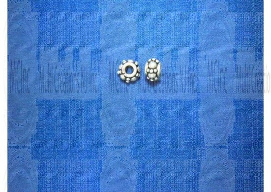 Bali silver beads, 5mm, jewelry making findings, wholesale
