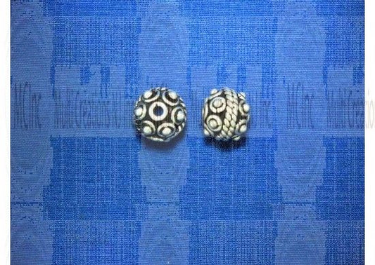 Bali silver beads, 10mm, jewelry making findings, wholesale