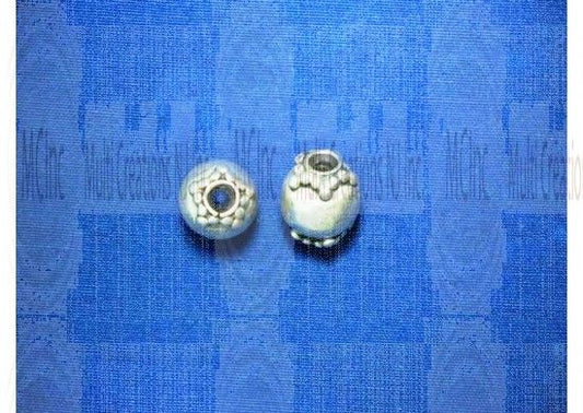 Bali silver beads, 8mm, jewelry making findings, wholesale