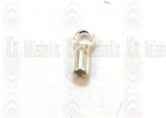 Sterling silver crimp end cap, 1.25mm, jewelry making finding
