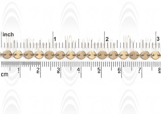 CHFKNF431 : GF Coin Chain : 4 mm with Link