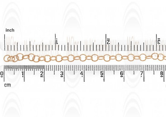 CHFNT5 : GF Twisted Round Cable Chain : 4.9 mm