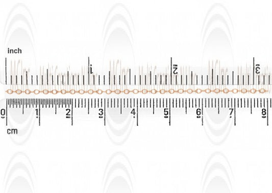 CHFO21 : GF Oval Cable Chain : 1.9x1.5 mm