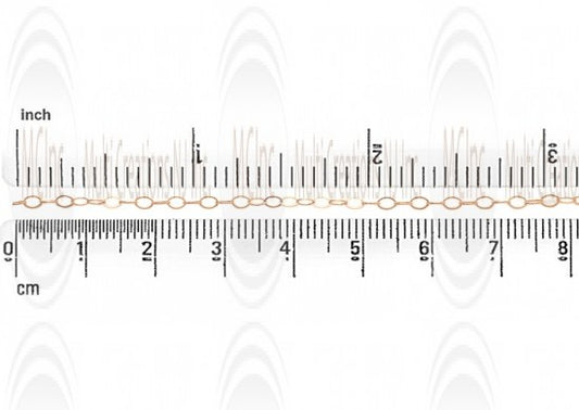 CHFOF32 : GF Flat Oval Cable Chain : 3.35x2.25 mm
