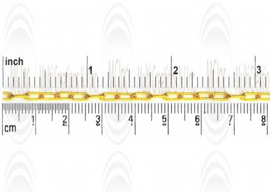 CHFQ63 : GF Paper Clip Chain 6x3 mm