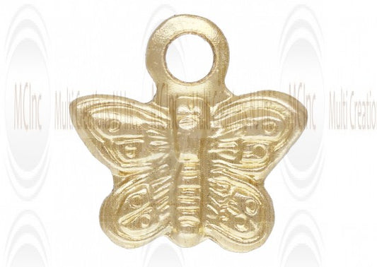 Gold filled butterfly charm, 7x5mm, jewelry making finding