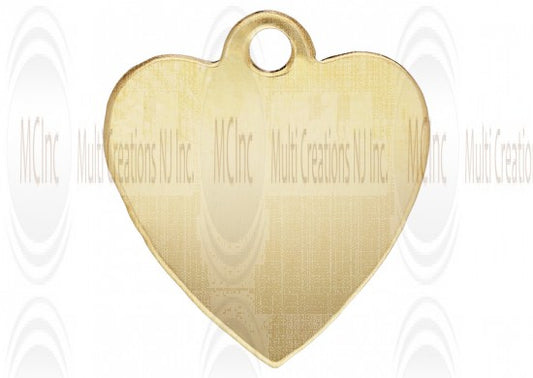 Gold filled heart charm, 13x14mm, jewelry making finding