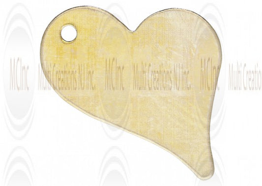 Gold filled heart charm, 11x17mm, jewelry making finding