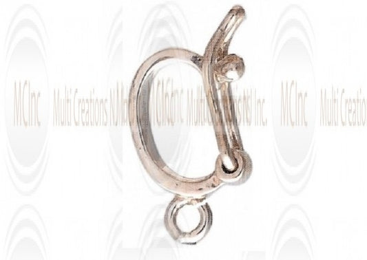 Enhancer with ring and lock, 13.7mm, jewelry making finding