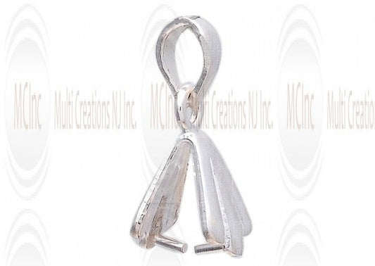 Pinch bail, 8mm, jewelry making finding