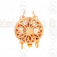 14 K Yellow Gold Filigree Box Clasp : Round 12.5 mm (Available in 3 Variations)