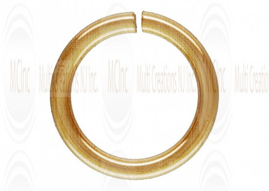 14 K Yellow Gold Open Jump Rings : 22 Guage (Available in 4 Sizes)