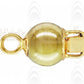 14 K Yellow Gold Plain Ball Push Clasp (Available in 4 Sizes)
