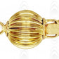 14 K Yellow Gold Currogated Ball Push Clasp (Available in 4 Sizes)