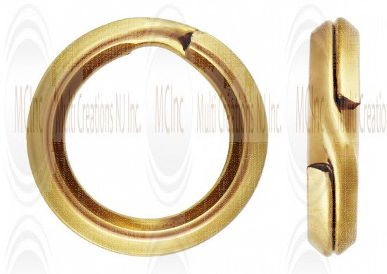 14 K Yellow Gold Split Rings (Available in 2 Sizes)