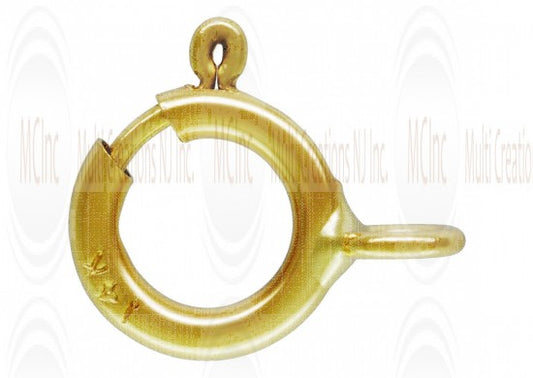 14 K Yellow Gold Spring Ring Clasps (Available in 3 Sizes)