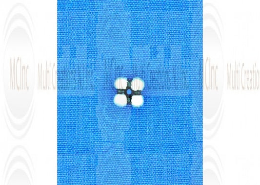 4-DOT DAISY ; Bali Silver 4-dot Daisy Spacers (Available in 2 Sizes)