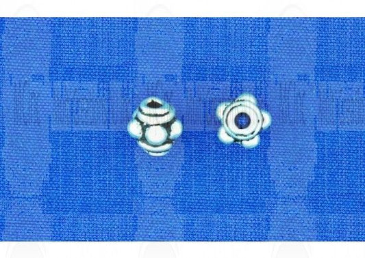 B120 : Bali Silver Beads : 5 mm (Available in 2 Finishes)