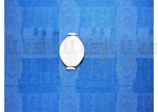 B970 : Bali Silver Beads : Flat Oval Beads : 13x8 mm / 8" Strand (Available in 2 Finishes)