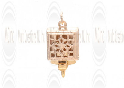 BCF : Gold Filled Filigree Box Clasps  - Square - 8.5 mm