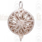 Filigree box clasp, round, 1 strand