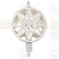 Filigree box clasp, round, 1 strand