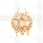 BCRF : Gold Filled Filigree Box Clasps  - Round - 12.5 mm