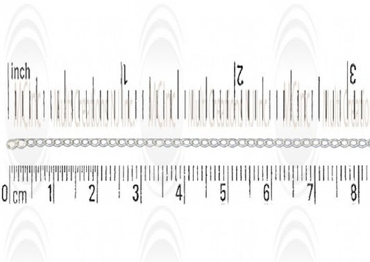 Curb Chain : 2.9x1.7 mm Mirror Finished