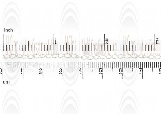 Curb Chain : 4.4x2.8 mm Mirror Finished