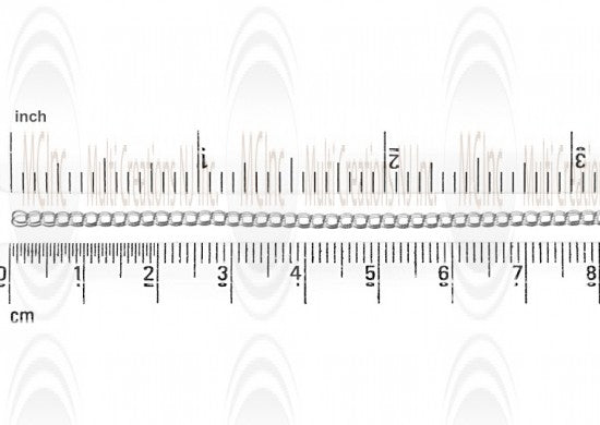 Curb Chain : 2 mm  Double Linked 