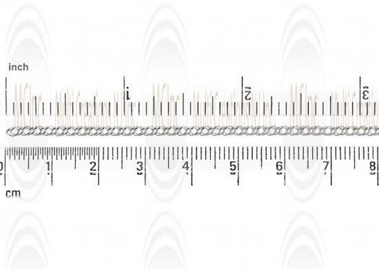 Curb Chain : 2.2 mm Mirror Finished double linked