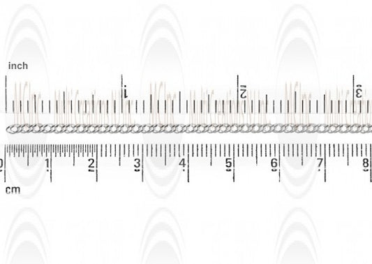 Curb Chain : 2.2 mm Mirror Finished double linked