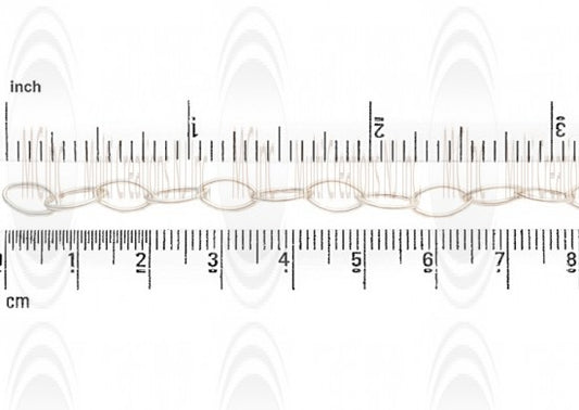 Eye Shape Cable Chain : 13.5x7.15 mm 
