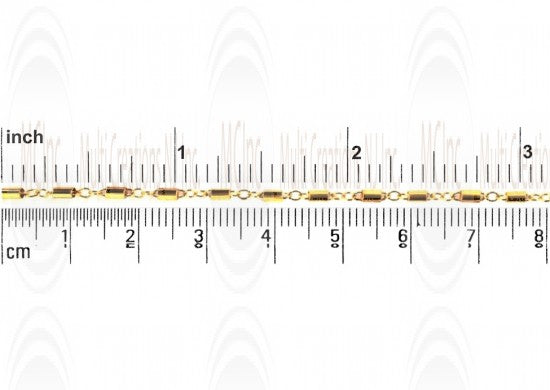 CHFB323 : GF Satellite Chain with 3x1.6 mm Tube Beads