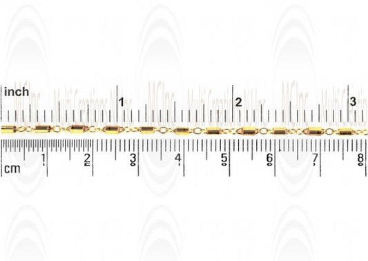CHFB323 : GF Satellite Chain with 3x1.6 mm Tube Beads