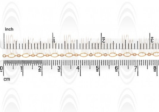 CHFKEF523 : GF Link Chain : Flat Eye Shape 4.6x2.5 mm 