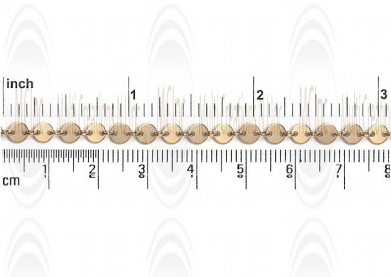 CHFKNF431 : GF Coin Chain : 4 mm with Link
