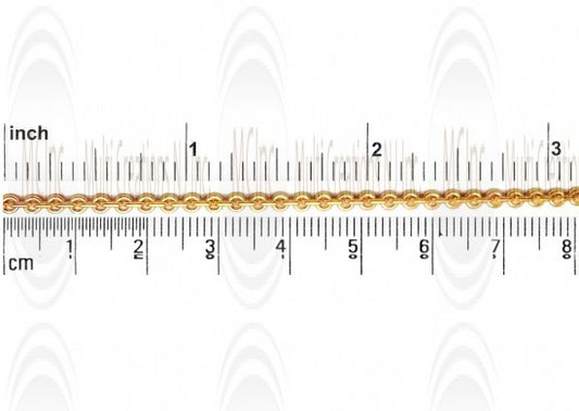 CHFKNO23 : GF Paper Clip Link Chain : 3.5x1.6 mm with Link (Heavy & Tight) 