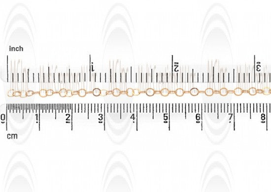 CHFNF35 : GF Flat Round Cable Chain : 3.5 mm