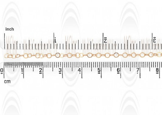 CHFNF35 : GF Flat Round Cable Chain : 3.5 mm