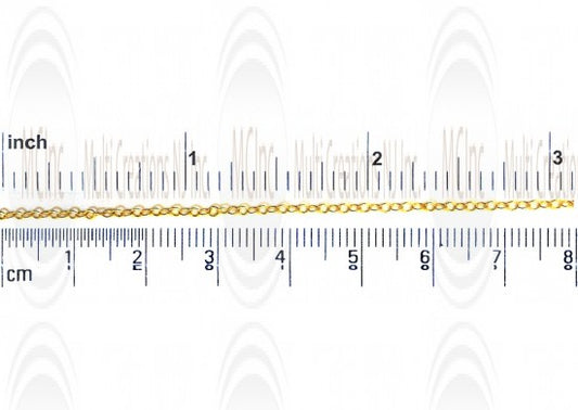 CHFO20 : GF Oval Cable Chain : 2x1.7 mm