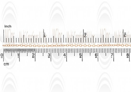 CHFO22 : GF Oval Cable Chain : 2.2x1.8 mm