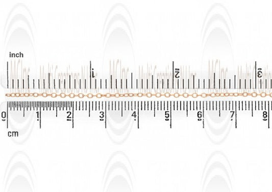 CHFO22 : GF Oval Cable Chain : 2.2x1.8 mm