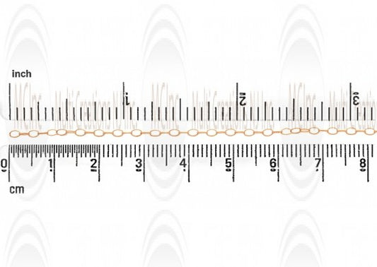 CHFOT42 : GF Oval Twisted Cable Chain : 3.6x2.5 mm