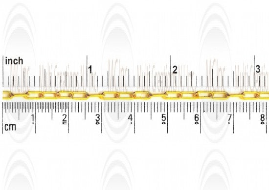CHFQ63 : GF Paper Clip Chain 6x3 mm