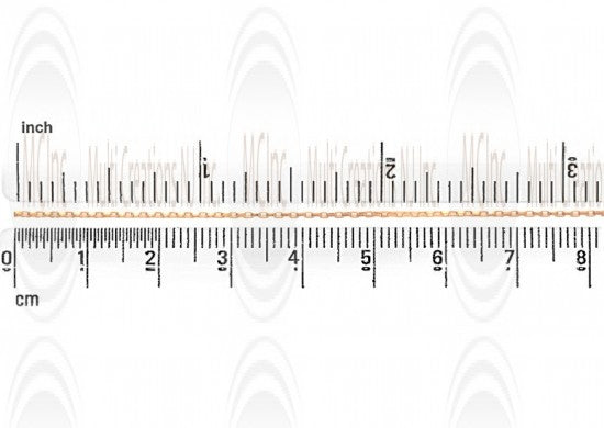 CHFRQ21 : GF Rectangular Rolo Chain : 1.7x0.9 mm