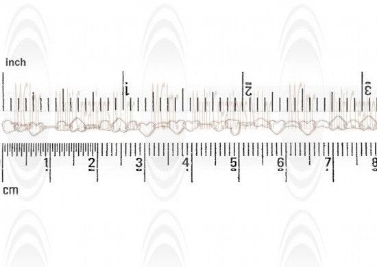 Heart Shape Cable Chain : 5.4 mm 