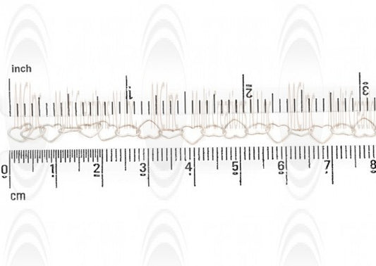 Heart Shape Cable Chain : 8 mm 